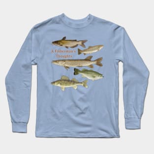 Fisherman's gifts, fishing, wildlife, fish, design Long Sleeve T-Shirt